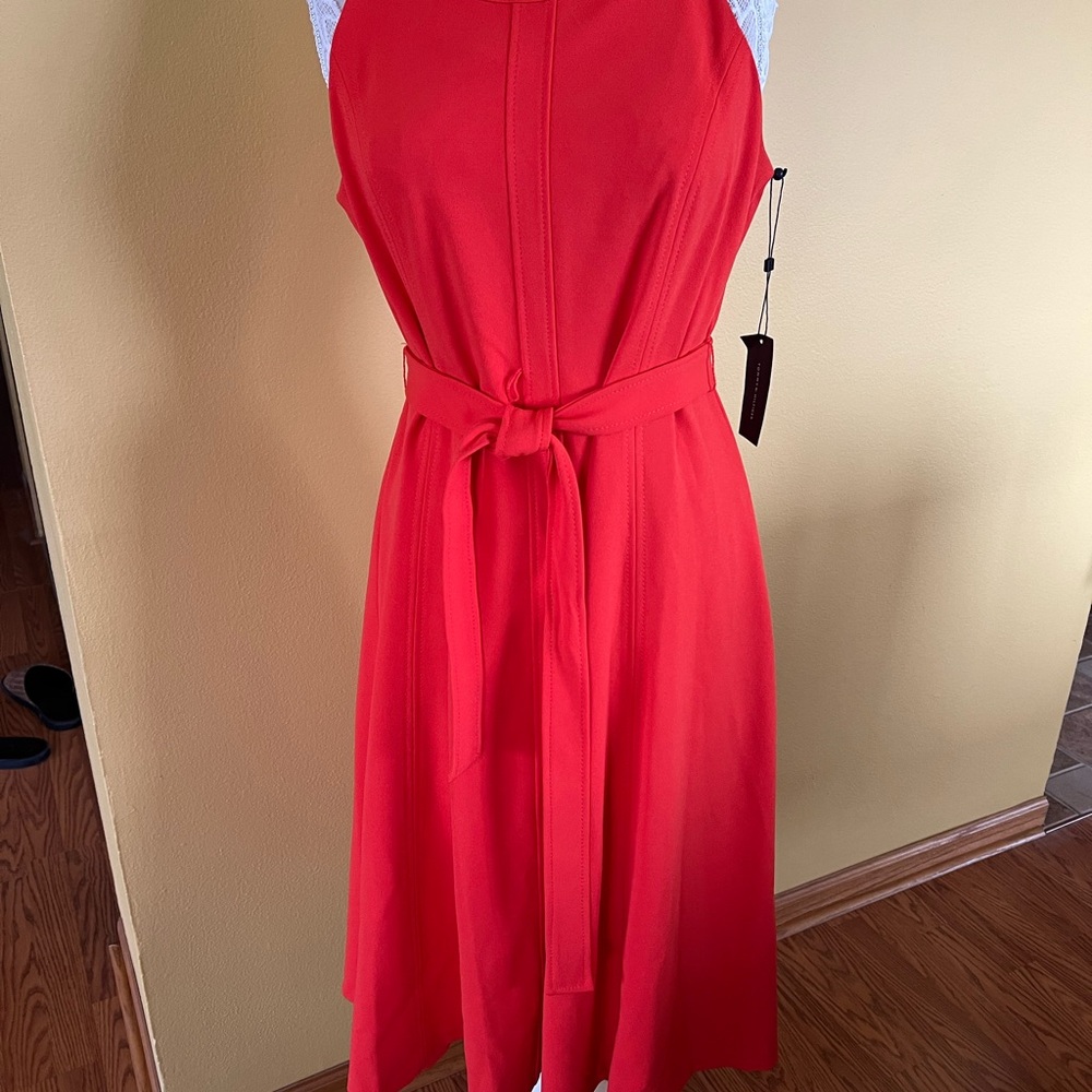 Tommy Hilfiger Red Halter Midi Sundress